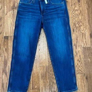 NWT Madewell Mid-Rise Stovepipe Jeans in Leman wash.  Size 32